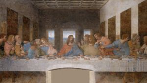 Das in den Jahren 1494 bis 1497 entstandene Abendmahl im Dominikanerklosters Santa Maria delle Grazie in Mailand ist ist ein Höhepunkt im Schaffen Leonardos. Weitere Werke finden Sie in unserer Bilderstrecke. Foto: Wikipedia