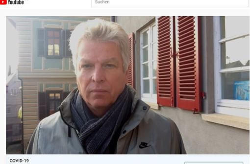 Der Bietigheim-Bissinger Oberbürgermeister Jürgen Kessing bei seinem Aufruf auf Youtube. Foto: Screenshot