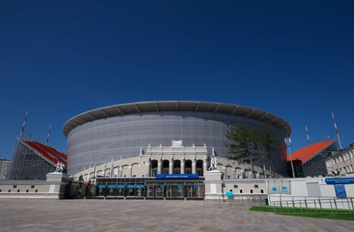 Außenaufnahme der Jekaterinburg-Arena – es ist nicht das einzige Stadion, das nach der WM 2018 leer bleiben wird. Foto: Bildbyran via ZUMA Press/dpa
