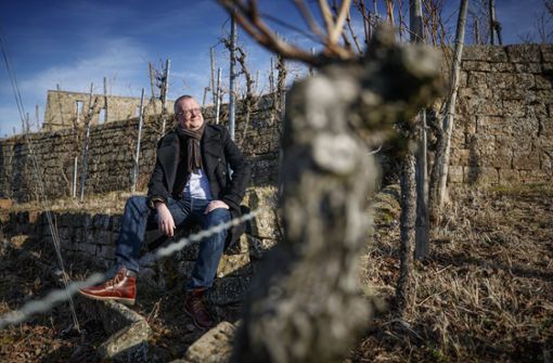 Andreas Fitzel ist fasziniert von der Stettener Weinlage Brotwasser Foto:  