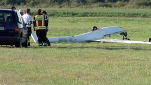 Eine Person starb beim Absturz des Segelflugzeugs in Hockenheim. Foto: pr-video