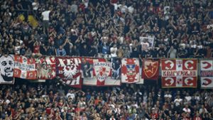 Roter Stern Belgrad gastiert bei RB Leipzig. Foto: dpa/Peter Klaunzer