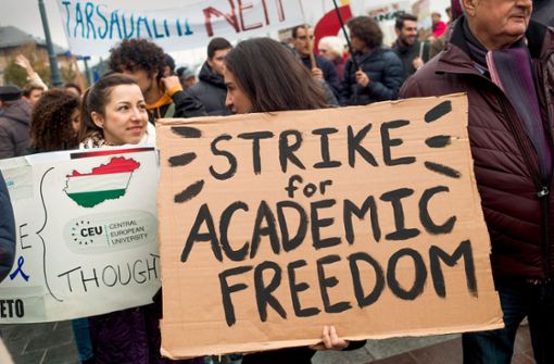 Die akademische Freiheit sehen nicht nur die CEU-Studenten in Ungarn Foto: picture alliance/dpa