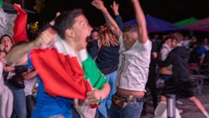 Der Jubel der italienischen Anhänger kannte keine Grenzen. Foto: Drofitsch/Eibner