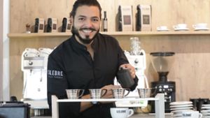 Corrado Celebre möchte deutschen Kaffeetrinkern  italienische Leidenschaft vermitteln. Foto: Patricia Sigerist
