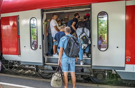 Die Züge im Kreis Göppingen waren durch das 9-Euro-Ticket häufig stark ausgelastet. Das habe Probleme wie unter dem Brennglas sichtbar gemacht, berichtet Go-Ahead. Foto: Giacinto Carlucci