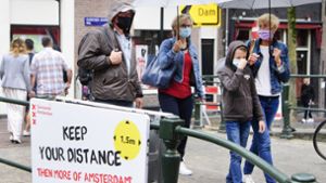In Amsterdam gibt es ab Anfang August eine Maskenpflicht an belebten Plätzen. Foto: imago images/Hollandse Hoogte