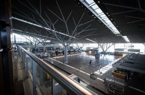 Nichts geht mehr auf dem Stuttgarter Flughafen Foto: Lichtgut/Achim Zweygarth