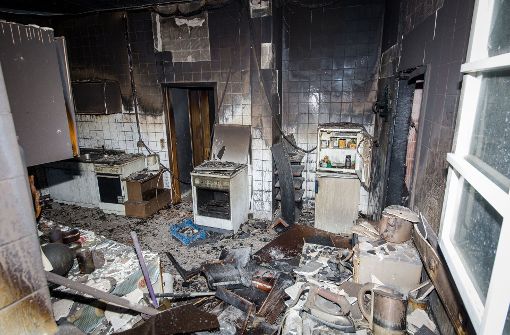 Mitten in der Nacht bracht in einer Sozialunterkunft in Markgröningen ein tödliches Feuer aus Foto: dpa