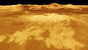 So sieht die Oberfläche der Venus auf einem Satellitenbild der Nasa aus. Foto: NASA