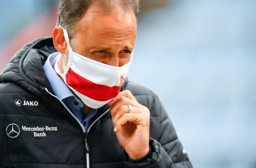 VfB-Coach Pellegrino Matarazzo: Der Druck nimmt zu. Foto: dpa/Stuart Franklin