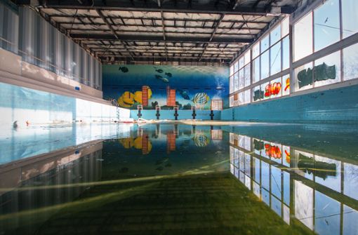 Ausgebadet: In diesem Schwimmbad im Remstal zieht keiner  mehr seine Bahnen. Foto: Benjamin Seyfang