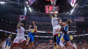 Drama in den NBA-Finals zwischen den Toronto Raptors und den Golden State Warriors Foto: AP