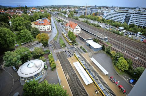 Das Bahnhofsgebiet in Vaihingen soll umgewandelt werden  – ein Vorhaben des IBA-Netzes. Foto: Lichtgut/Achim Zweygarth