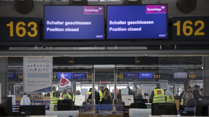 Verdi-Warnstreik betrifft rund 11.000 Passagiere