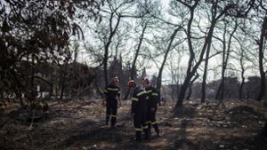 Die Brände in Griechenland sind zunehmend unter Kontrolle. Foto: AFP