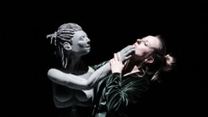 Mensch trifft Puppe – oder ist es umgekehrt? Szene aus dem Stück „Romanze“, mit dem  Natalia Sakowicz die Imaginale in Stuttgart eröffnet. Foto: Bartek Warzecha/BW