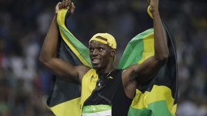 Der Super-Sprinter Usain Bolt gewinnt in Rio de Janeiro sein drittes Olympia-Gold über 100 Meter in Serie. Foto: AP