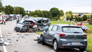 In den Unfall waren mehrere Fahrzeuge verwickelt. Foto: 7aktuell.de/Nils Reeh