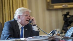 US-Präsident Trump telefonierte mit Angela Merkel. Foto: AP