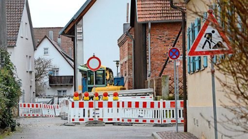 In der historischen Mitte von Echterdingen stehen viele Bauarbeiten an. Foto: /Philipp Braitinger