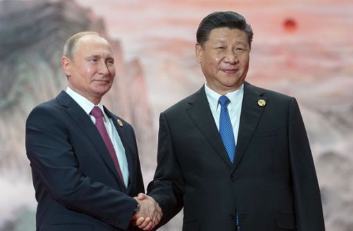 Putin und Xi bei ihrem Treffen im Jahr 2018 Foto: AFP/Sergey Guneyen