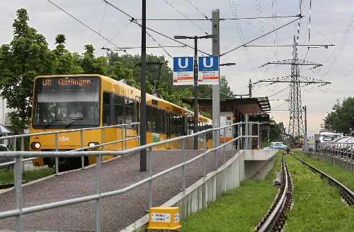 Die Haltestelle Fasanenhof-Schelmenwasen ist bisher Endstation. Noch im Jahr 2021 soll die Linie U 6 bis zum Flughafen und zur Messe führen. Foto: Achim Zweygarth
