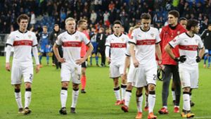 Wieder nichts: Der VfB verliert auch sein Auswärtsspiel in Hoffenheim. Foto: Baumann