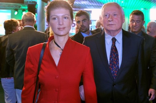 Ihre Liaison ist seit November 2011 öffentlich: Sahra Wagenknecht und Oskar Lafontaine. Foto: dapd