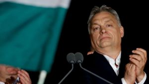 Alter und neuer Ministerpräsident: Ungarns Wahlsieger Viktor Orban Foto: AP