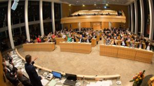 Generaldebatte im Rathaus: Es geht um das Thema Mobilität der Zukunft. Foto: Lichtgut/Leif Piechowski