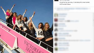 Stilecht im Privatjet nach London: Die Dessousengel von Victorias Secret. Diese Topmodels fliegen mit... Foto: instagram.com/victoriassecret