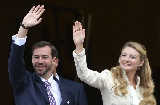 Ja-Sager: Stéphanie de Lannoy und Erbgroßherzog Guillaume von Luxemburg sind verheiratet - standesamtlich zumindest. Foto: dpa