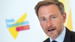 Christian Lindner hofft auf ein gutes Wahlergebnis der FDP. Foto: dpa/Bernd von Jutrczenka