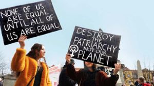 In Stuttgart finden regelmäßig Demonstrationen am Weltfrauentag statt. Foto: Andreas Rosar
