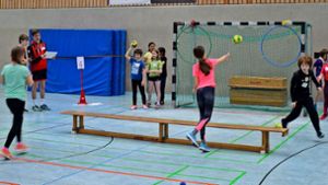 Spiel und Spaß: Kindgerechte Aktionen locken die Kinder zum Handball. Foto: Patrick Steinle