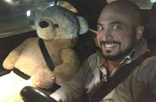Der Stuttgarter Hasan Aydogan machte dieses Selfie mit einem Teddy. Foto: Hasan Aydogan