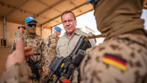 Verteidigungsminister Boris Pistorius auf Truppenbesuch in Mali Foto: dpa/Michael Kappeler