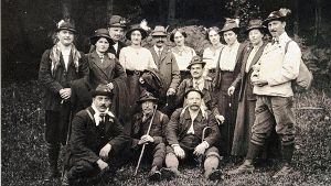 Ein Bild ais dem Jahr 1913. Damals waren die Damen und Herren in den Löwensteiner Bergen unterwegs. Foto: z
