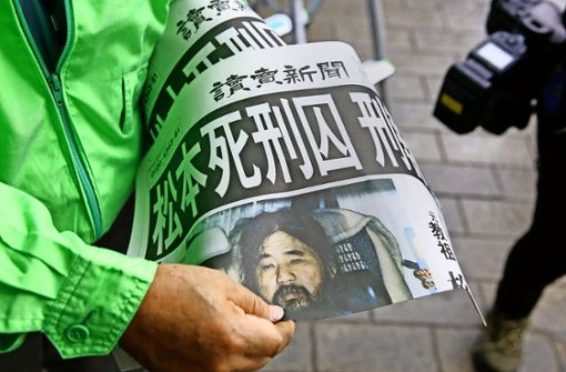 Topmeldung in Japan: 23 Jahre nach dem Anschlag ist Shoko Asahara hingerichtet worden Foto: AP