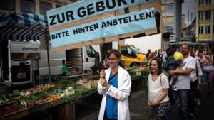 Proteste gegen den Hebammenmangel hat es in Stuttgart schon einige geben. Foto: Lichtgut/Zweygarth