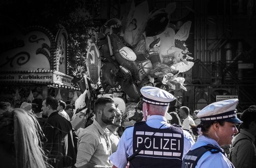 Auf dem Volksfest sollen deutlich mehr Polizisten als in den vergangenen Jahren unterwegs sein. Foto: Lichtgut/Max Kovalenko