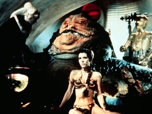 Prinzessin Leias (Carrie Fisher) berühmtes Sklavenoutfit aus Die Rückkehr der Jedi-Ritter steht zum Verkauf. Foto: imago/United Archives