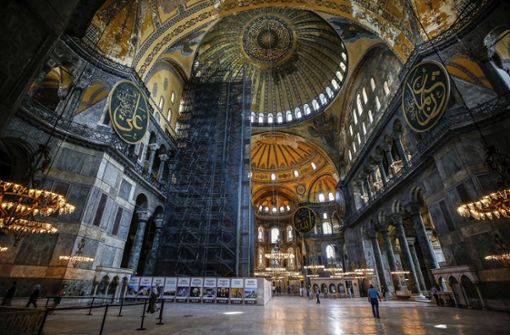 Die Hagia Sophia soll in eine Moschee umgewandelt werden. Foto: dpa/Emrah Gurel