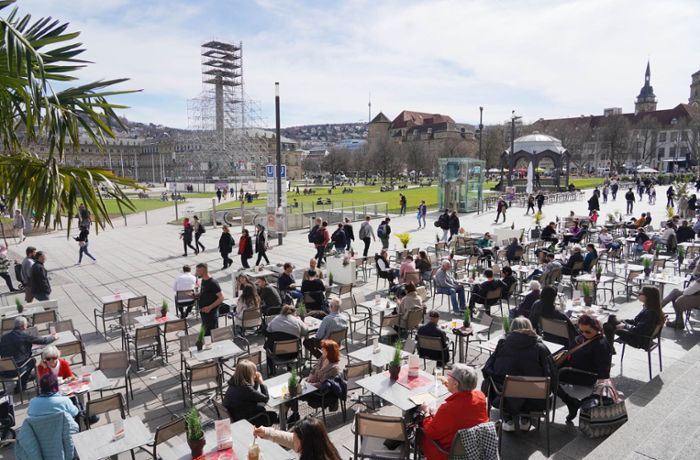 Wetter in Stuttgart und Region: Stuttgart genießt die Frühlingstemperaturen