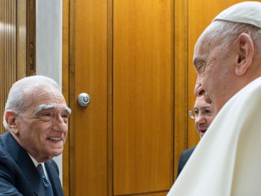 US-Regisseur Martin Scorsese war zu einer Privataudienz bei Papst Franziskus im Vatikan zu Gast. Foto: IMAGO/Independent Photo Agency Int.