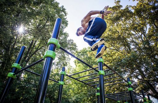 Calisthenics Parks: Workout unter freiem Himmel. Foto: Lichtgut/Max Kovalenko