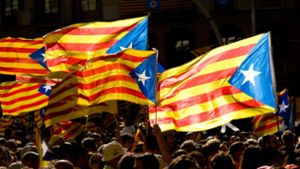 Erst am Montag waren in Barcelona Hunderttausende auf die Straßen gegangen, um die Unabhängigkeit der Region zu fordern. Foto: dpa