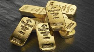 Aktuell liegen die Kosten für einen ein Kilogramm schweren Goldbarren bei über 72 000 Euro. Foto: Degussa Goldhandel