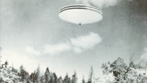 Daniel Fry machte diese Aufnahme eines angeblichen Ufos im Mai 1964 bei der Stadt Merlin im US-Bundesstaat Oregon. Foto: Imago//Gemini Collection